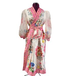 KAROLINA 3XL Floral Print Kimono Robe Wrap 3XL | Runs Small | Romantic Boho